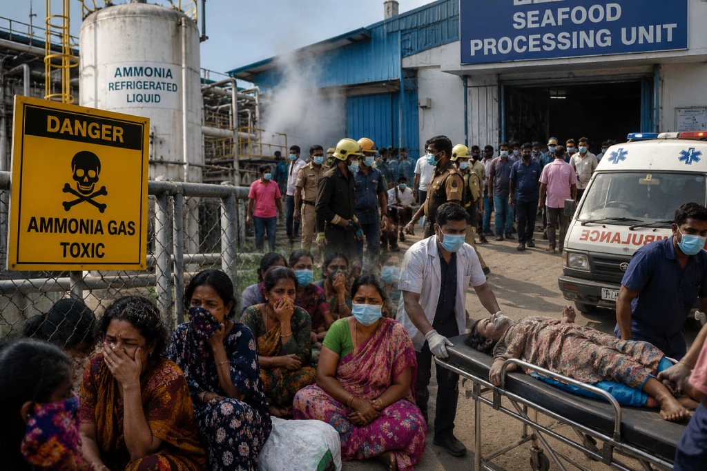 7 Women Killed, Dozens Hospitalised After Toxic Ammonia Gas Leak at Seafood Unit