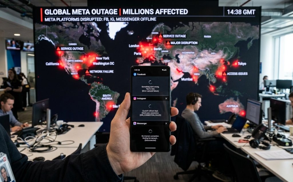 Meta Platforms Hit by Global Outage; Facebook, Instagram and Messenger Disrupted Worldwide