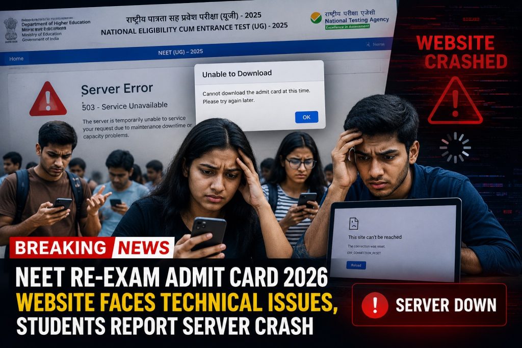NEET Re-Exam Admit Card 2026 Updates