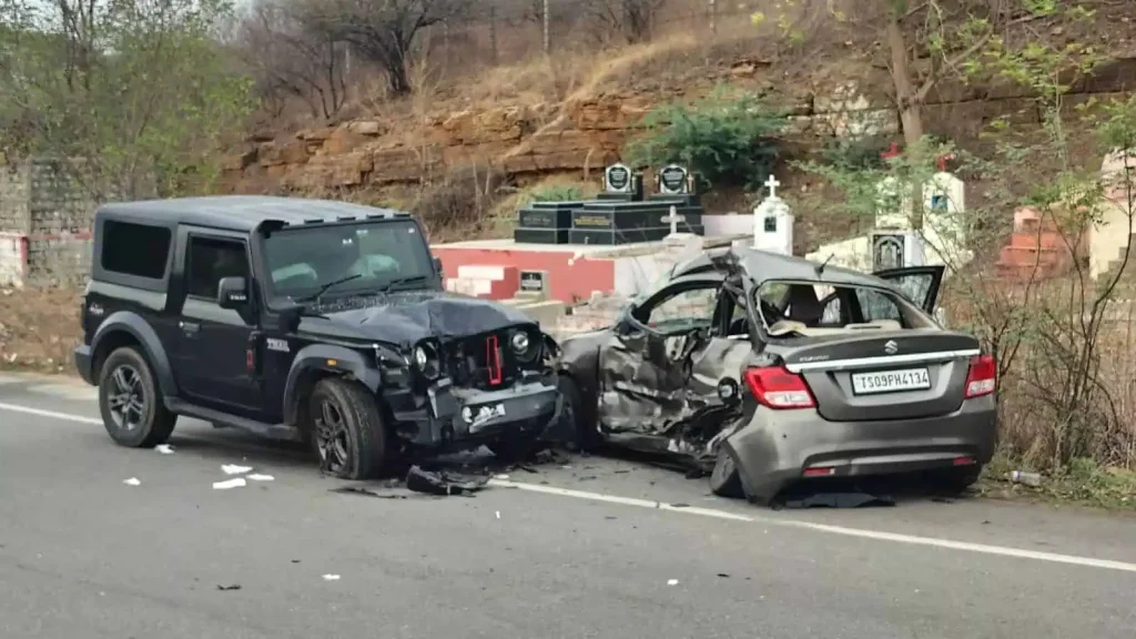 Hyderabad Woman Killed, Husband Injured in Nalgonda Road Accident Near Nagarjuna Sagar