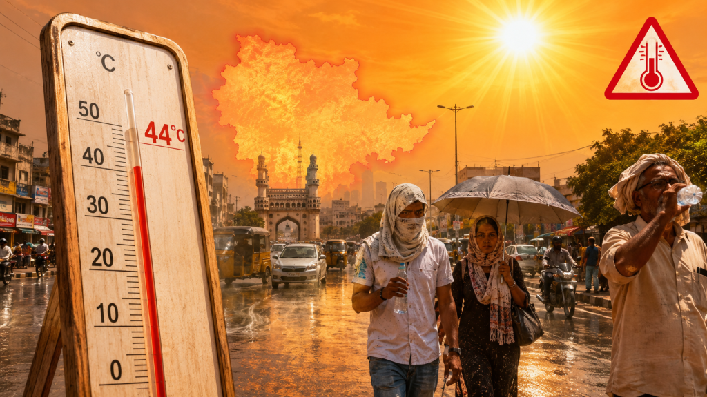 Telangana Heatwave Intensifies as Temperatures Touch 44°C; IMD Issues Alert Till June 20