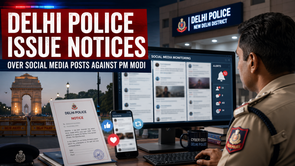 Delhi Police Issue Notices Over Social Media Posts Against PM Modi