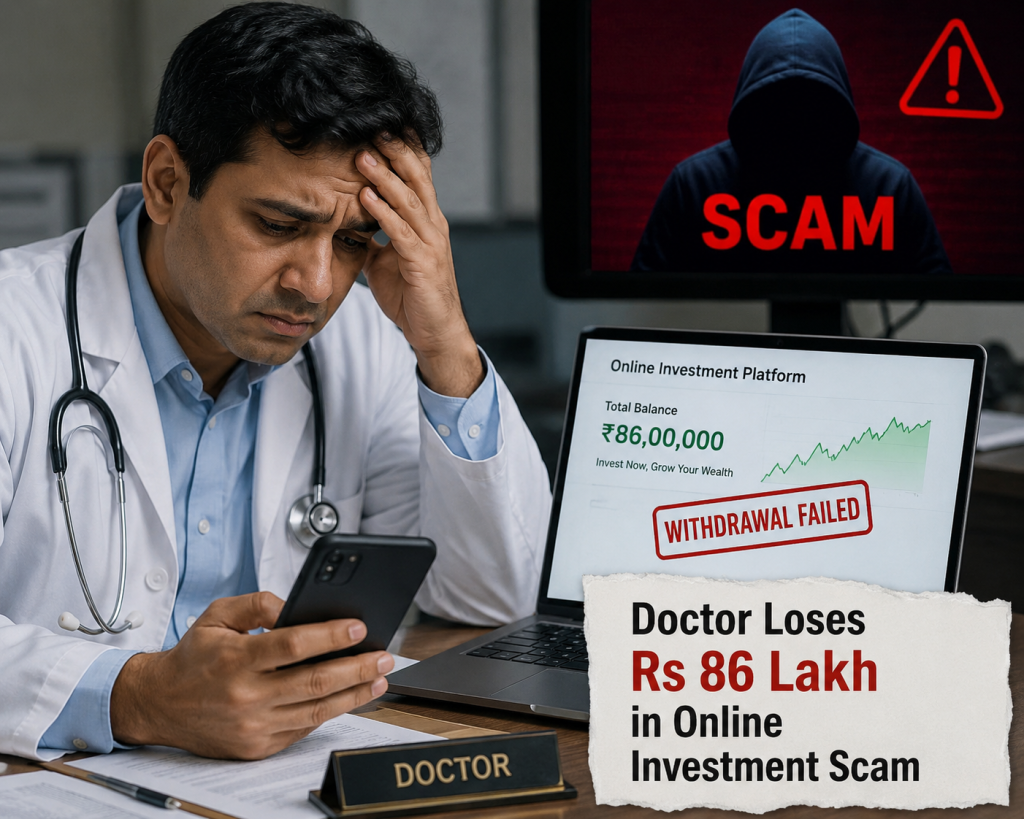 Doctor Loses Rs 86 Lakh in Online Investment Scam