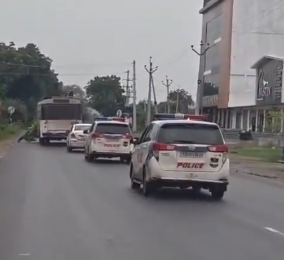 Drunk Man Flees With RTC Bus in Jagtial, Hits Four People During 10-km Chase