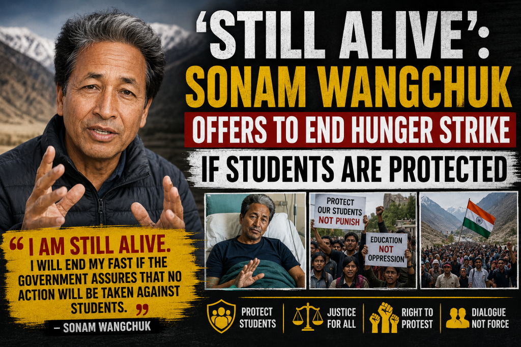 Sonam Wangchuk Offers to End Hunger Strike If Students Are Protected