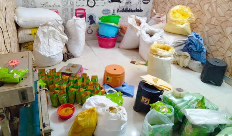 Malkajgiri police seize adulterated spices in Medipally Hyderabad