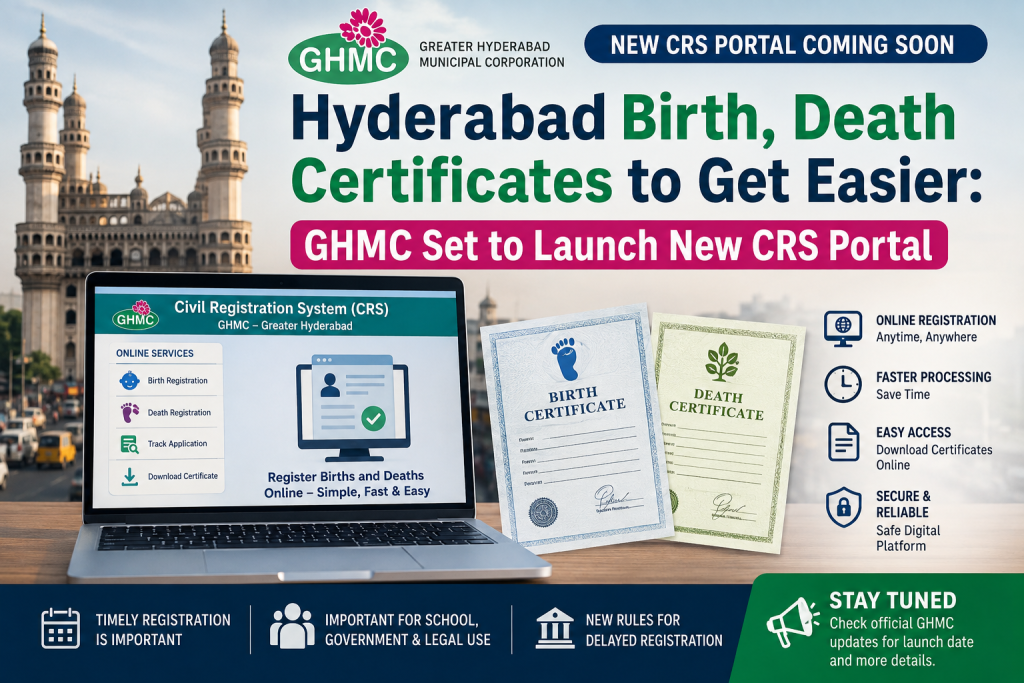 Hyderabad Birth, Death Certificates to Get Easier