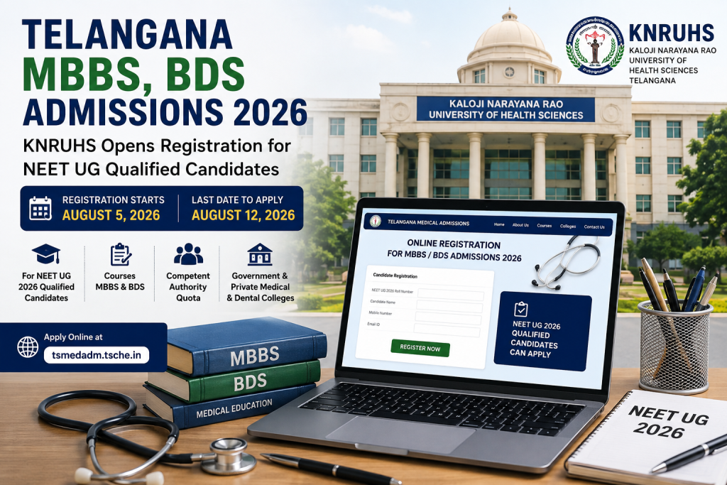 Telangana MBBS BDS Admissions 2026