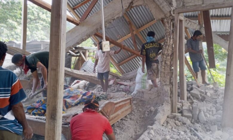 7.7-Magnitude Earthquake Hits Indonesia, Kills at Least 38; Buildings Collapse